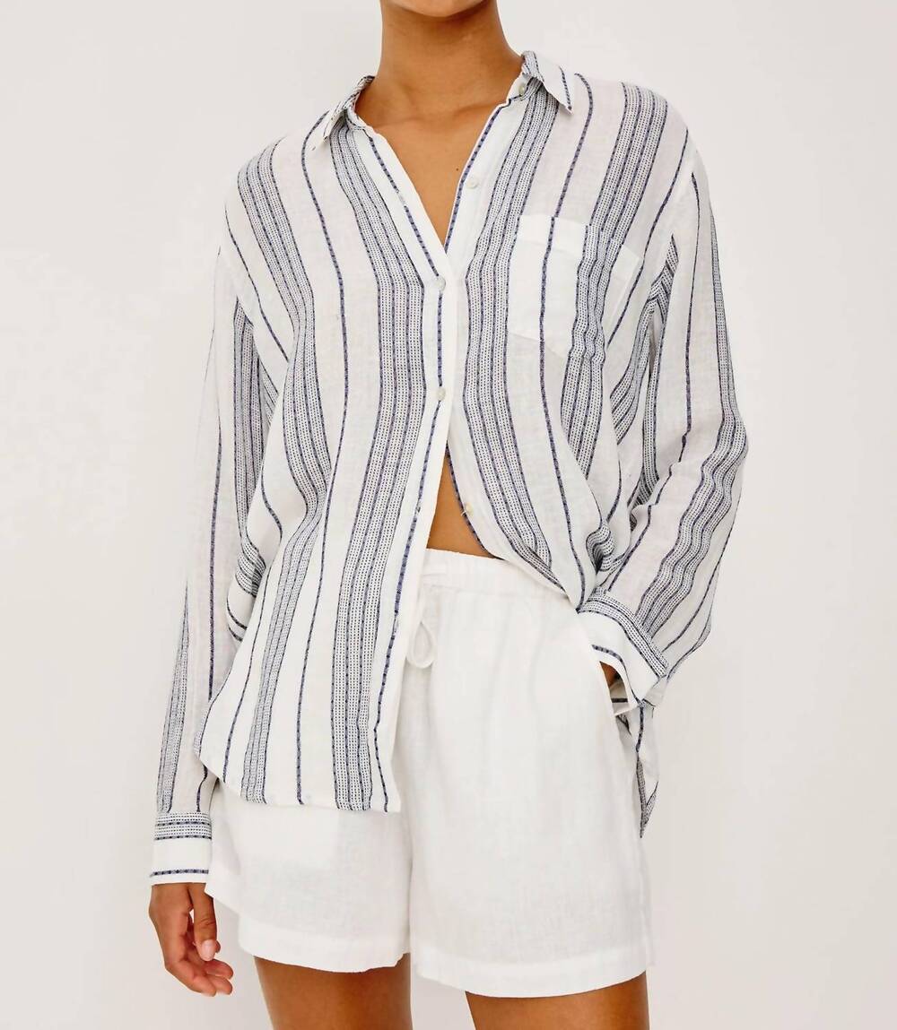 NEW RAILS charli shirt in salino stripe